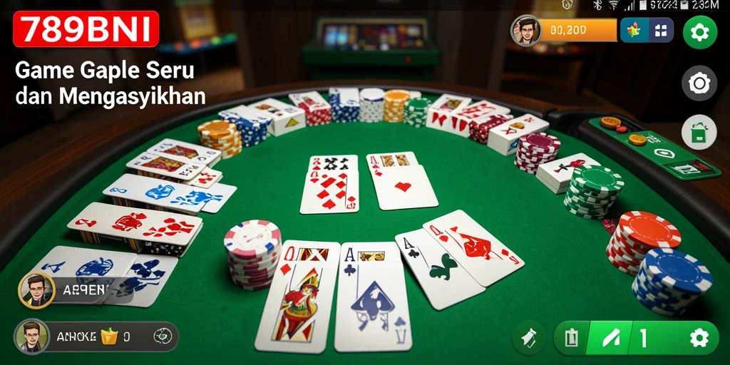 Gameplay Gaple yang seru dan interaktif dalam 789BNI.