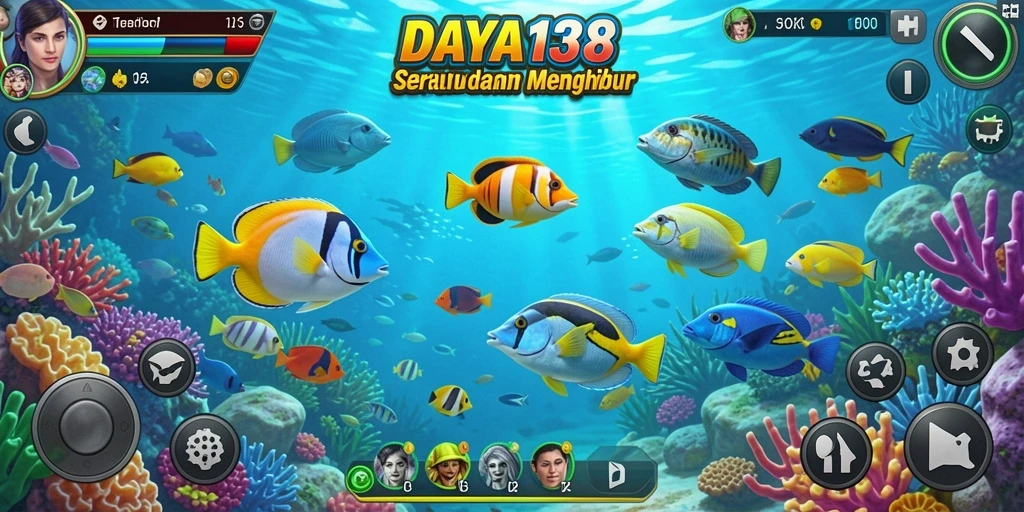 Screenshot gameplay DAYA138 yang menunjukkan aksi menembak ikan.