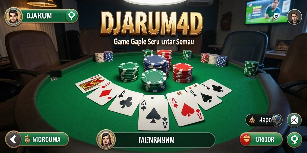 Gameplay seru dan interaktif dari DJARUM4D dalam permainan Gaple.