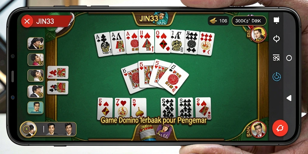 Screenshot gameplay JIN33 menampilkan aksi seru permainan domino.
