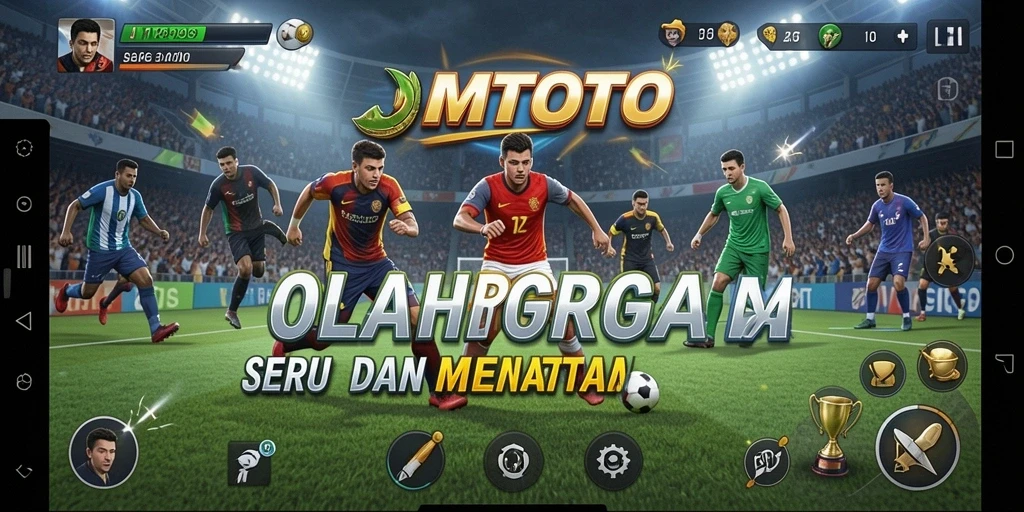 Tampilan gameplay JMTOTO yang penuh aksi di lapangan.