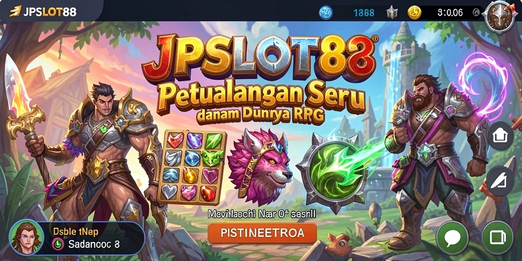 Tampilan gameplay seru dari JPSLOT88 dengan aksi RPG yang mendebarkan.