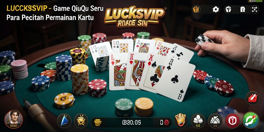 Tampilan gameplay QiuQiu yang seru dan menarik di LUCKSVIP.