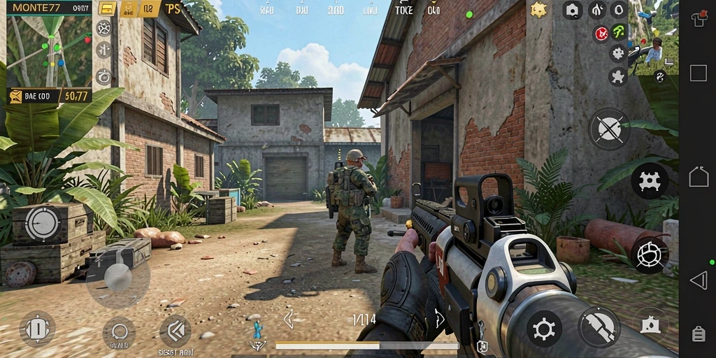 Tampilan gameplay MONTE77 yang menegangkan dan mendebarkan.