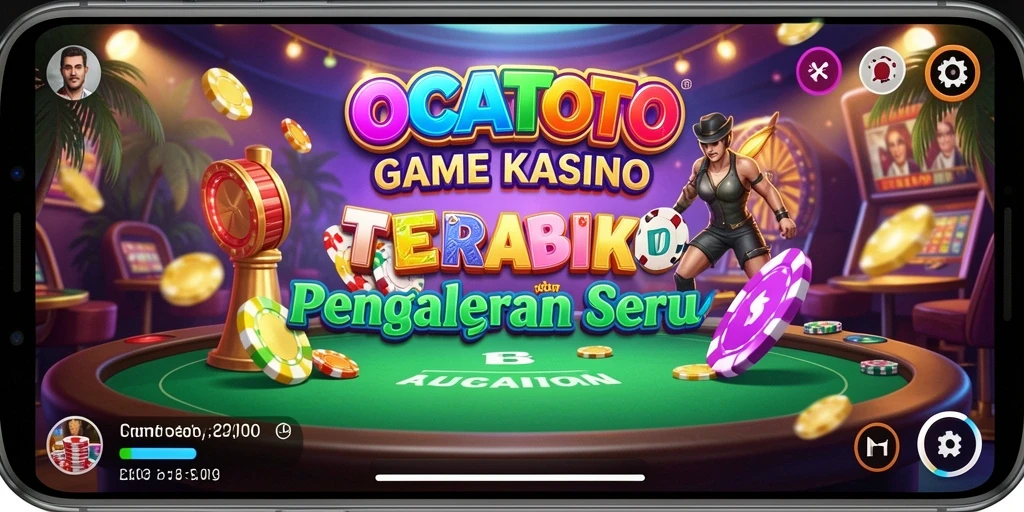 Tampilan gameplay menarik dari OCATOTO dalam suasana Kasino.