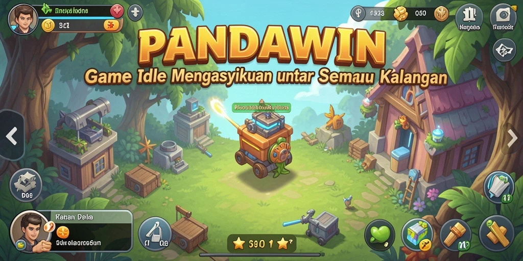 Tampilan gameplay PANDAWIN yang menarik dan interaktif.