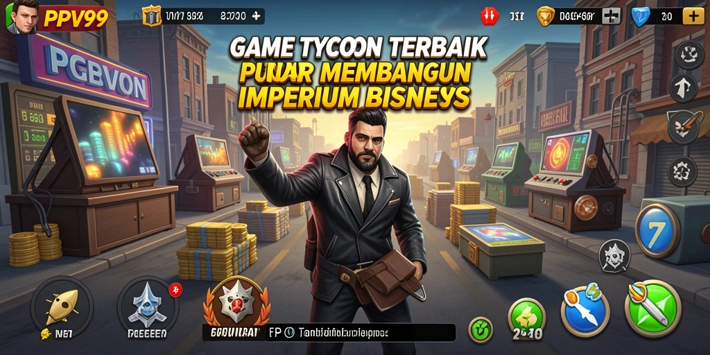 Menampilkan pengalaman gameplay Tycoon yang menarik dan menantang.
