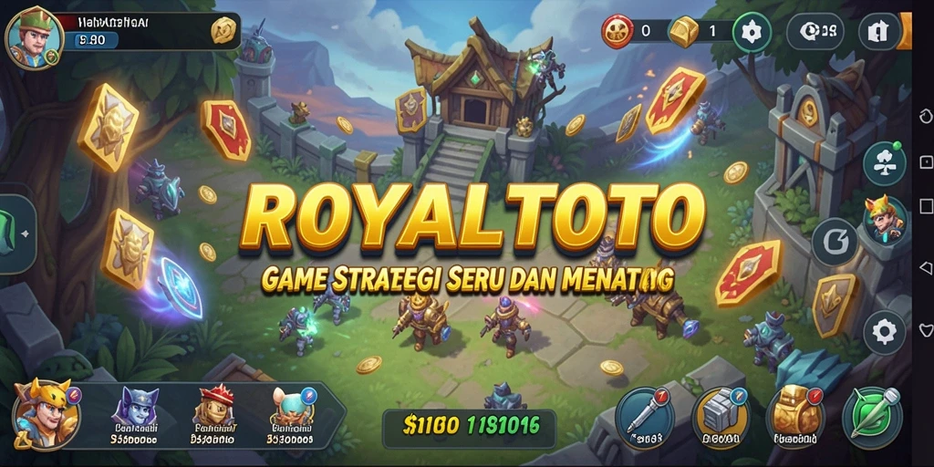 Tangkapan layar gameplay ROYALTOTO yang menunjukkan aksi strategi.
