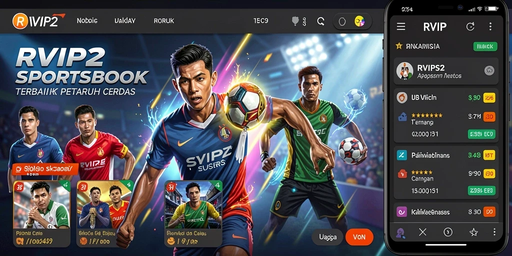Screenshot utama menampilkan pengalaman taruhan live dalam aplikasi RVIP2.