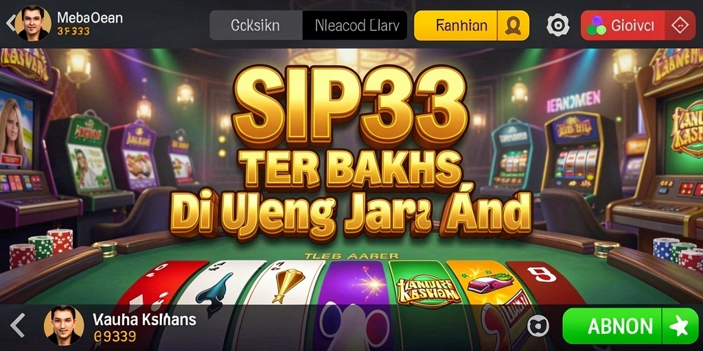 Tampilan menarik dari permainan Kasino di SIP33.