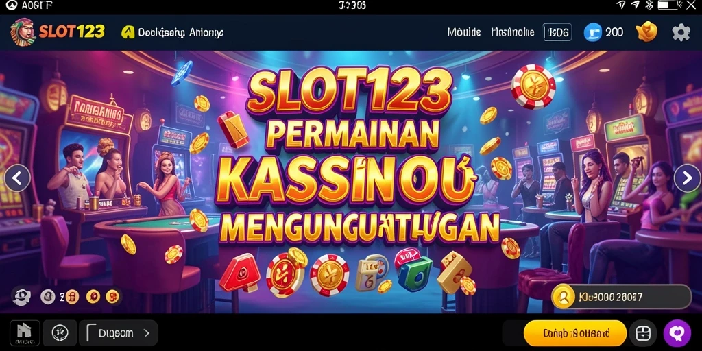 Tampilan gameplay menarik di SLOT123 dengan grafis menawan.
