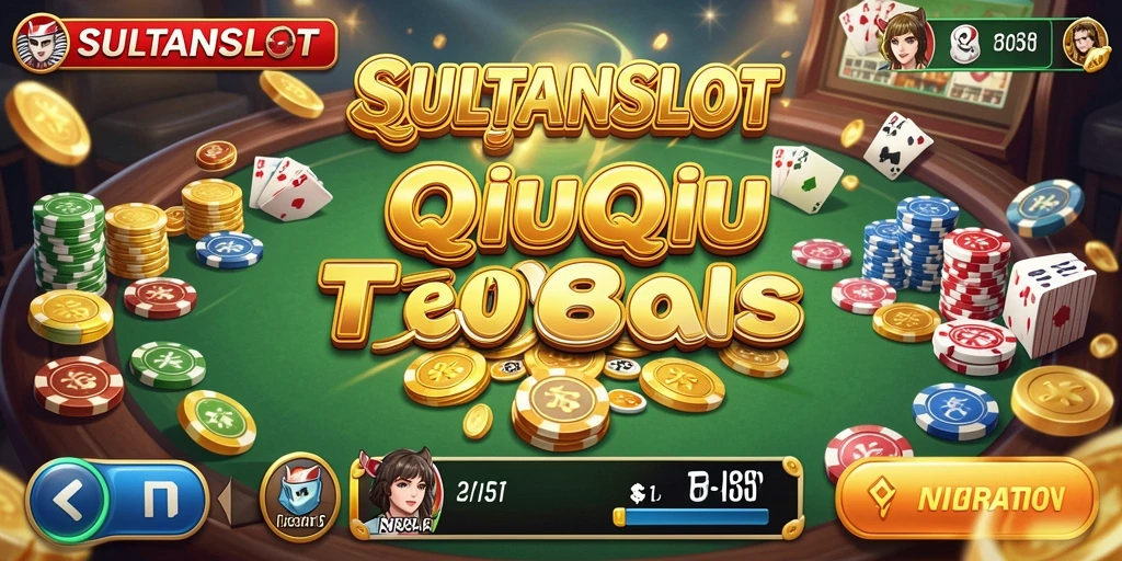 Tampilan menarik dari gameplay QiuQiu di SULTANSLOT.