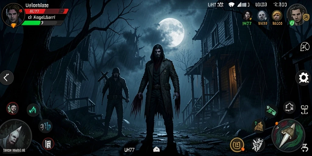 Tampilan gameplay UH77 yang menegangkan dan menyeramkan.