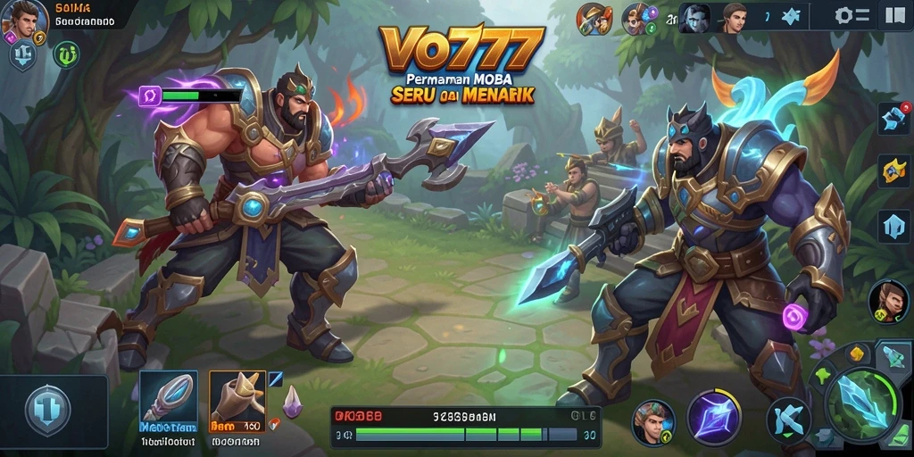 Tampilan seru pertempuran tim di VO777 dengan grafik menawan.