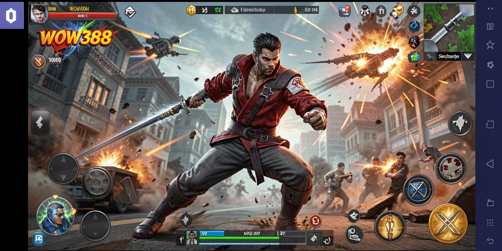 Tangkapan layar gameplay seru dari WOW388 dalam aksi.