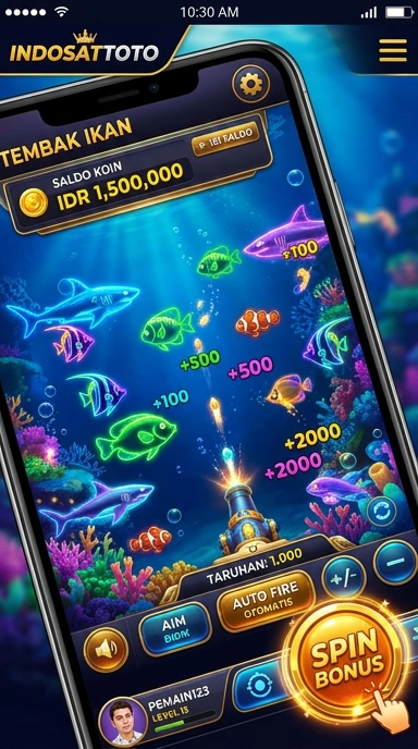 Tampilan antarmuka aplikasi indosattoto yang intuitif.